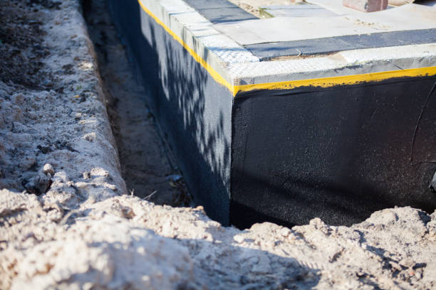 Professional Waterproofing technician working in Chesterfield, NJ